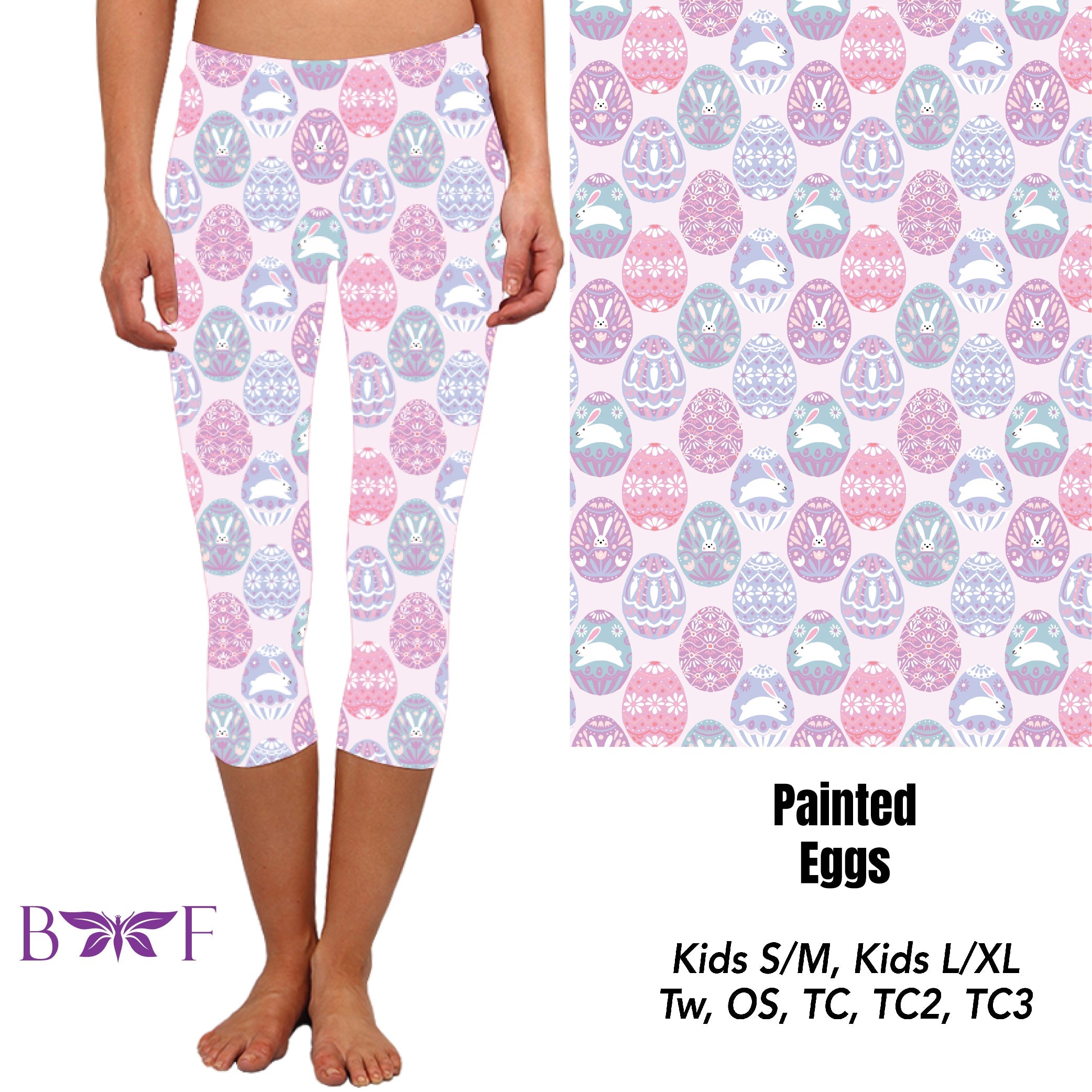 PAINTED EGGS SKORTS AND KID'S LEGGINGS WITH POCKETS