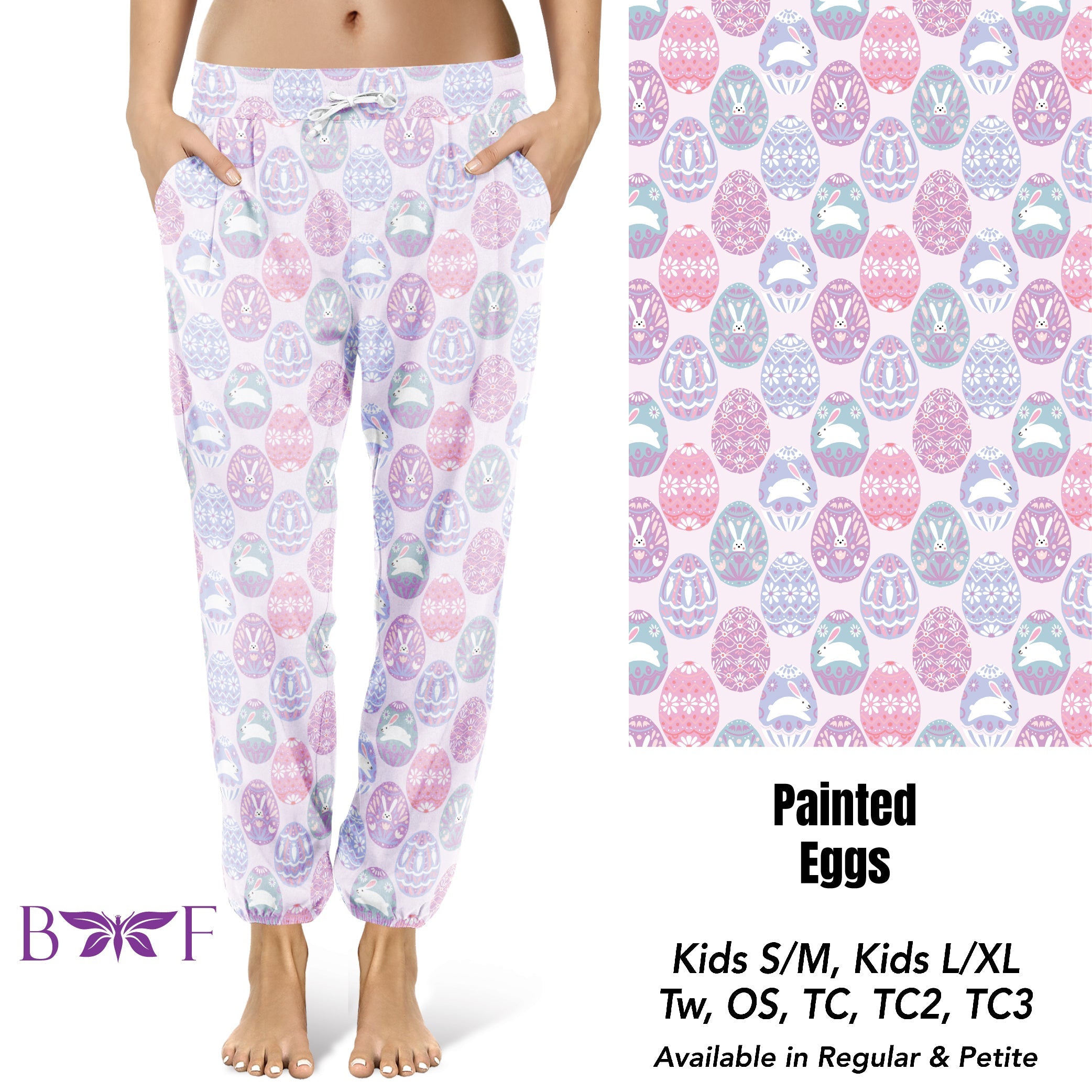 PAINTED EGGS SKORTS AND KID'S LEGGINGS WITH POCKETS