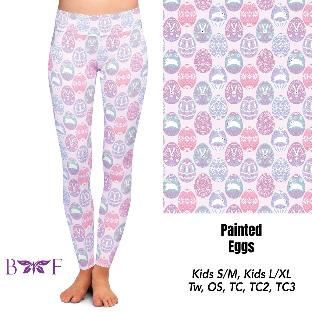 PAINTED EGGS SKORTS AND KID'S LEGGINGS WITH POCKETS