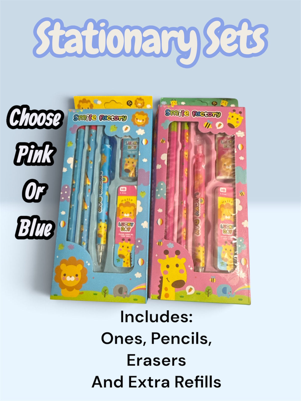 STATIONARY SETS FOR BOYS AND GIRLS | YOU PICK THE COLOR school supplies