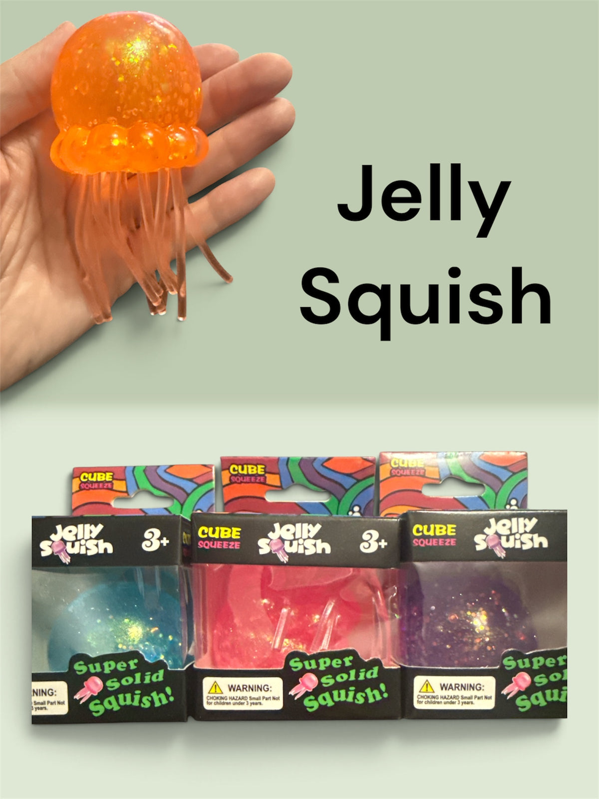 JELLY SQUISH SENSORY TOYS | JELLY FISH THEME FUN sensory toy