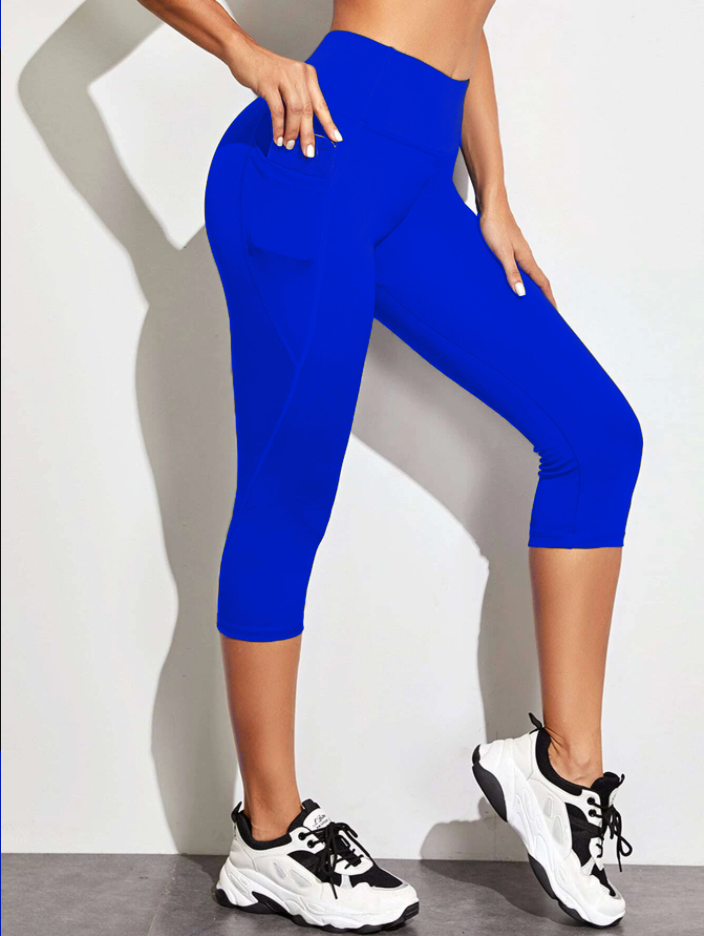 ROYAL BLUE- POCKET CAPRI- 2 OPTIONS capri