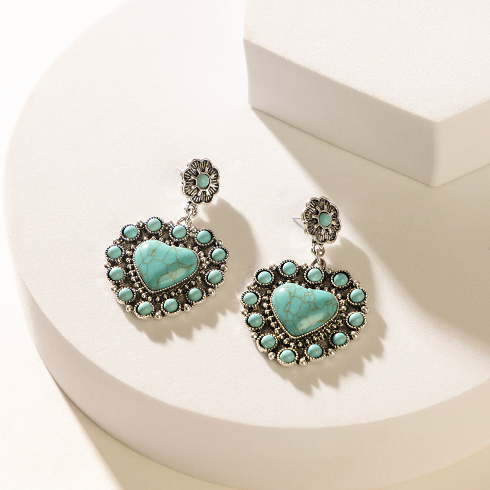 MYRA PLACID HEART EARRINGS Jewelry