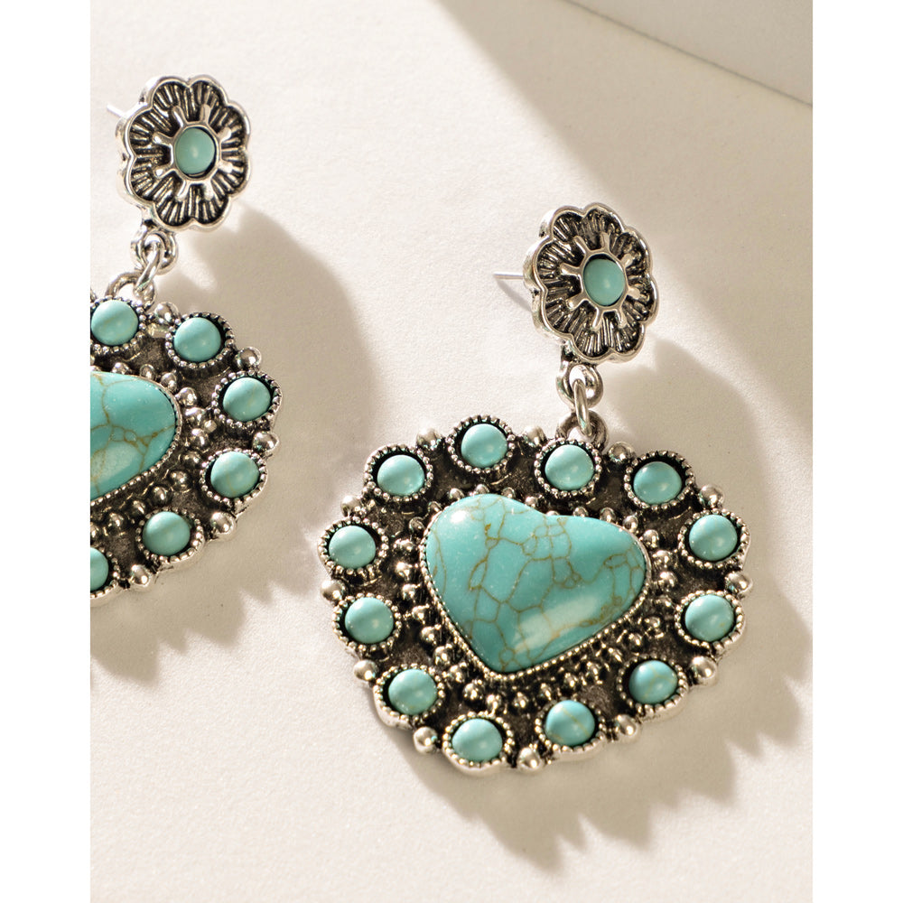 MYRA PLACID HEART EARRINGS Jewelry