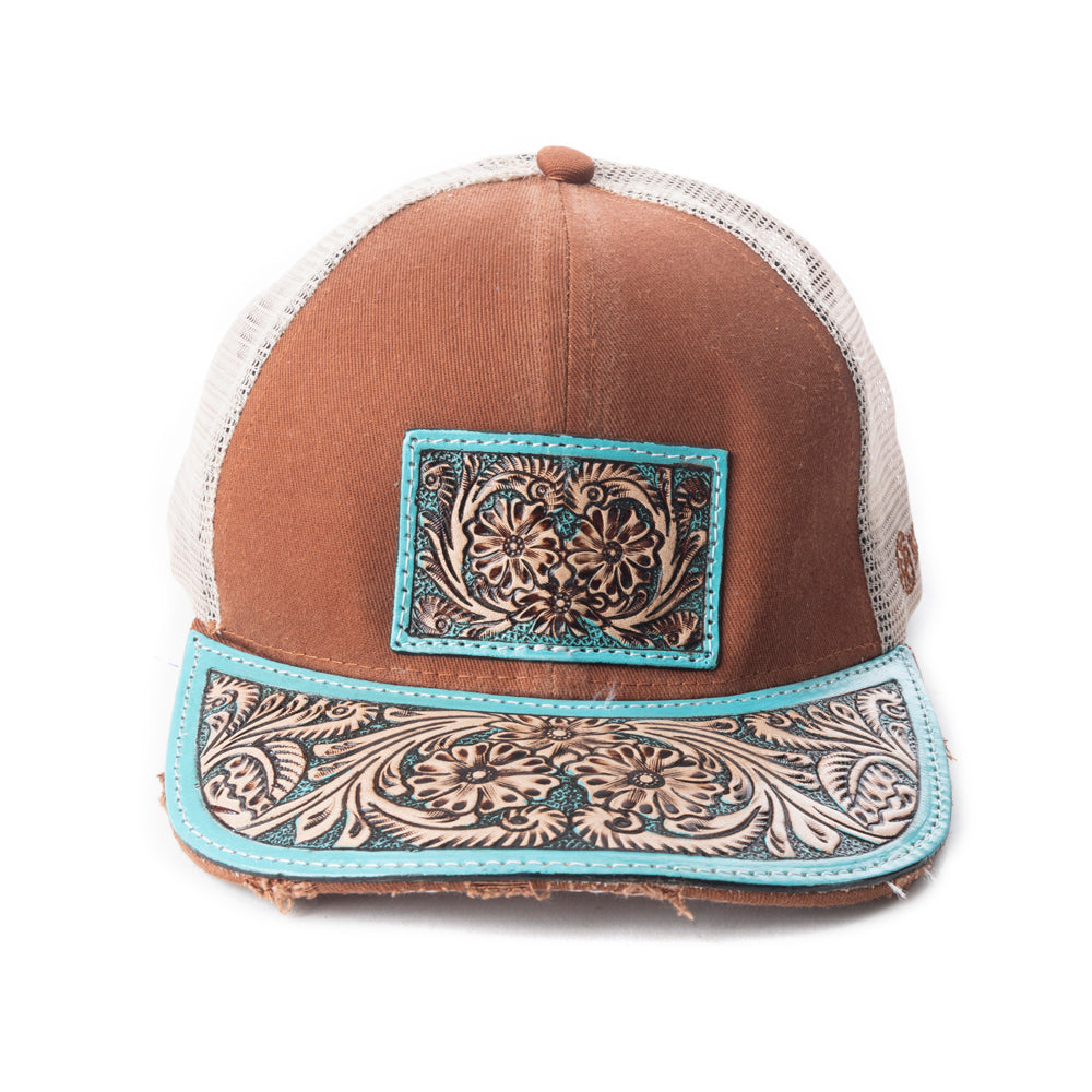 JENSON HILL CAP IN BROWN AND BEIGE Accessories