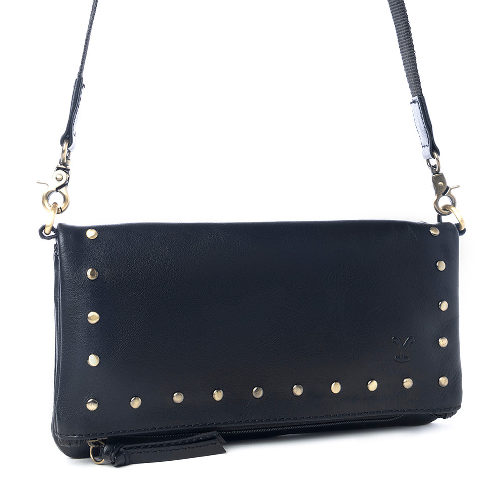 MYRA USA YELLOWSTONE PALISADE CLUTCH BAG WITH RIVETS IN ASH Bags