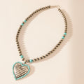 MYRA HEART OF THE FRONTIER NECKLACE IN STORM OASIS JEWELRY