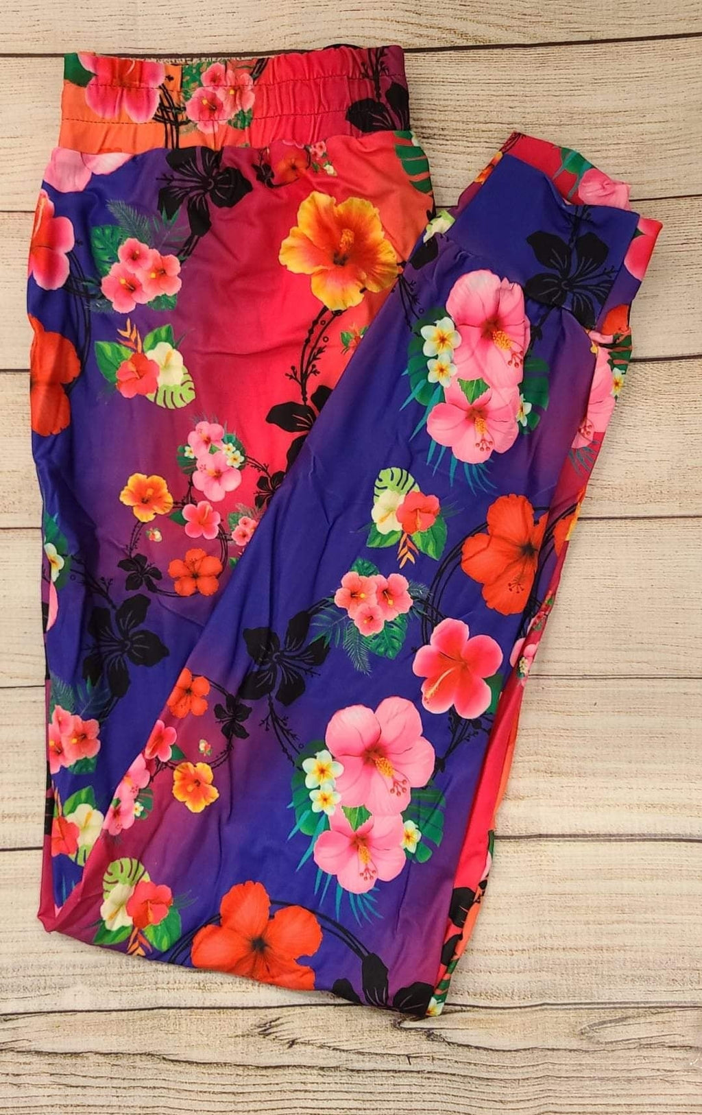 Hibiscus Love capris, leggings,skorts, and joggers with pockets