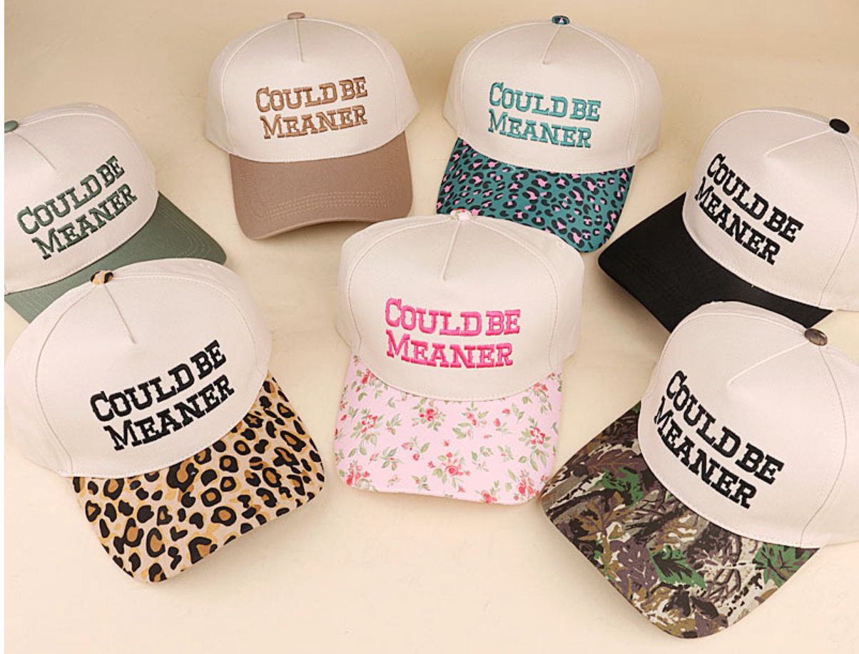 COULD BE MEANER TWO TONE COTTON CAP Hat