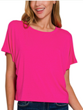 ROUND NECK SHORT SLEEVE TEE TOP