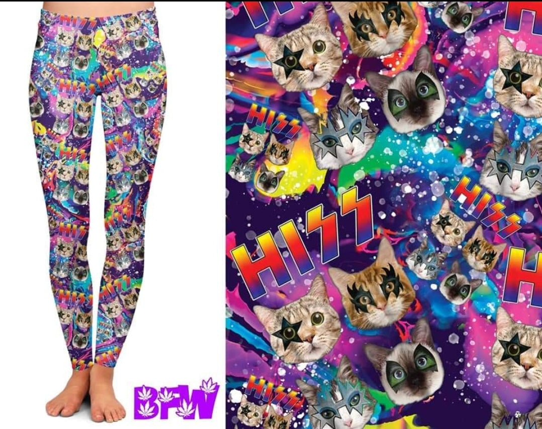 HISS CATS LEGGINGS AND JOGGERS WITH POCKETS
