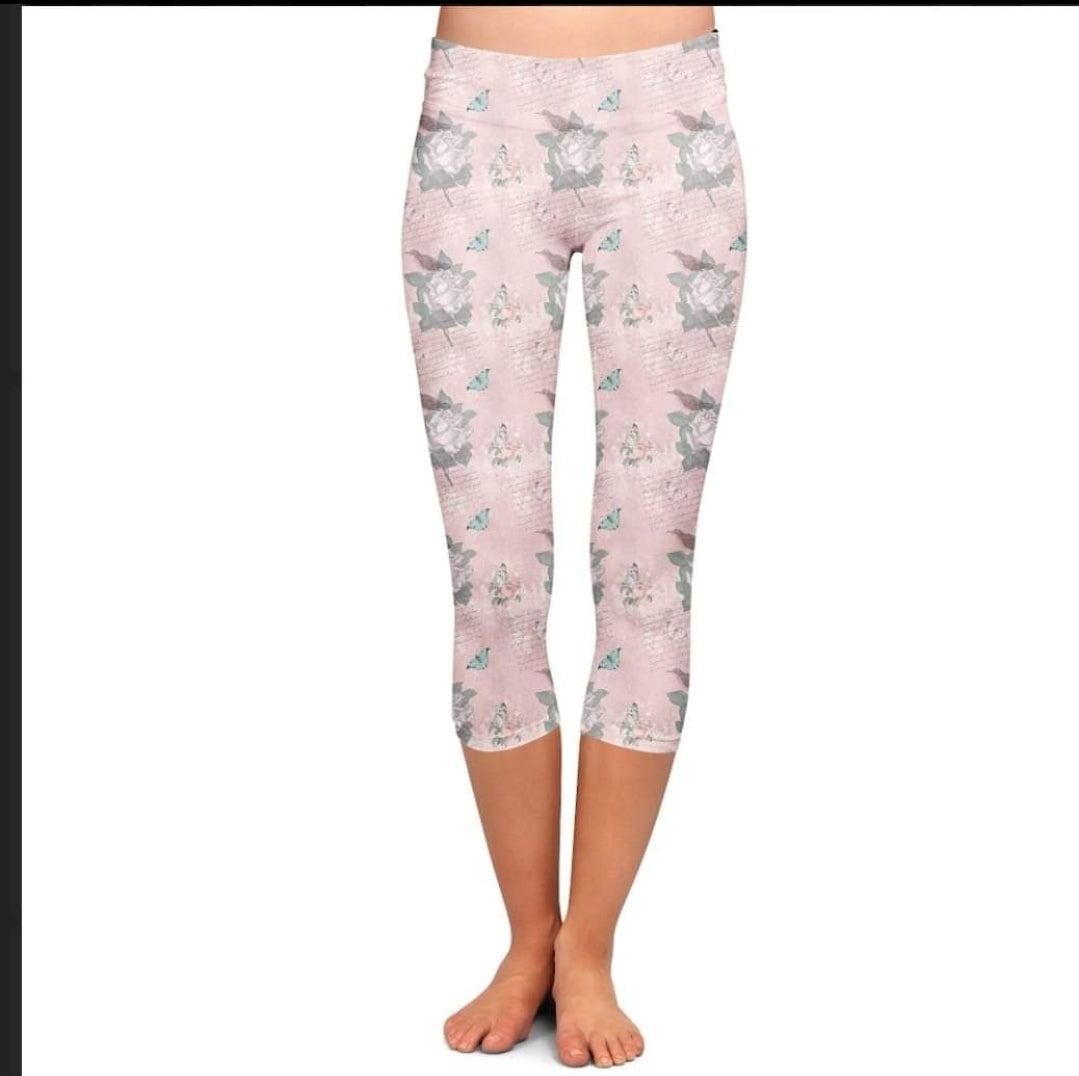 Light Summer Rose biker shorts and 4" jogger shorts with pockets