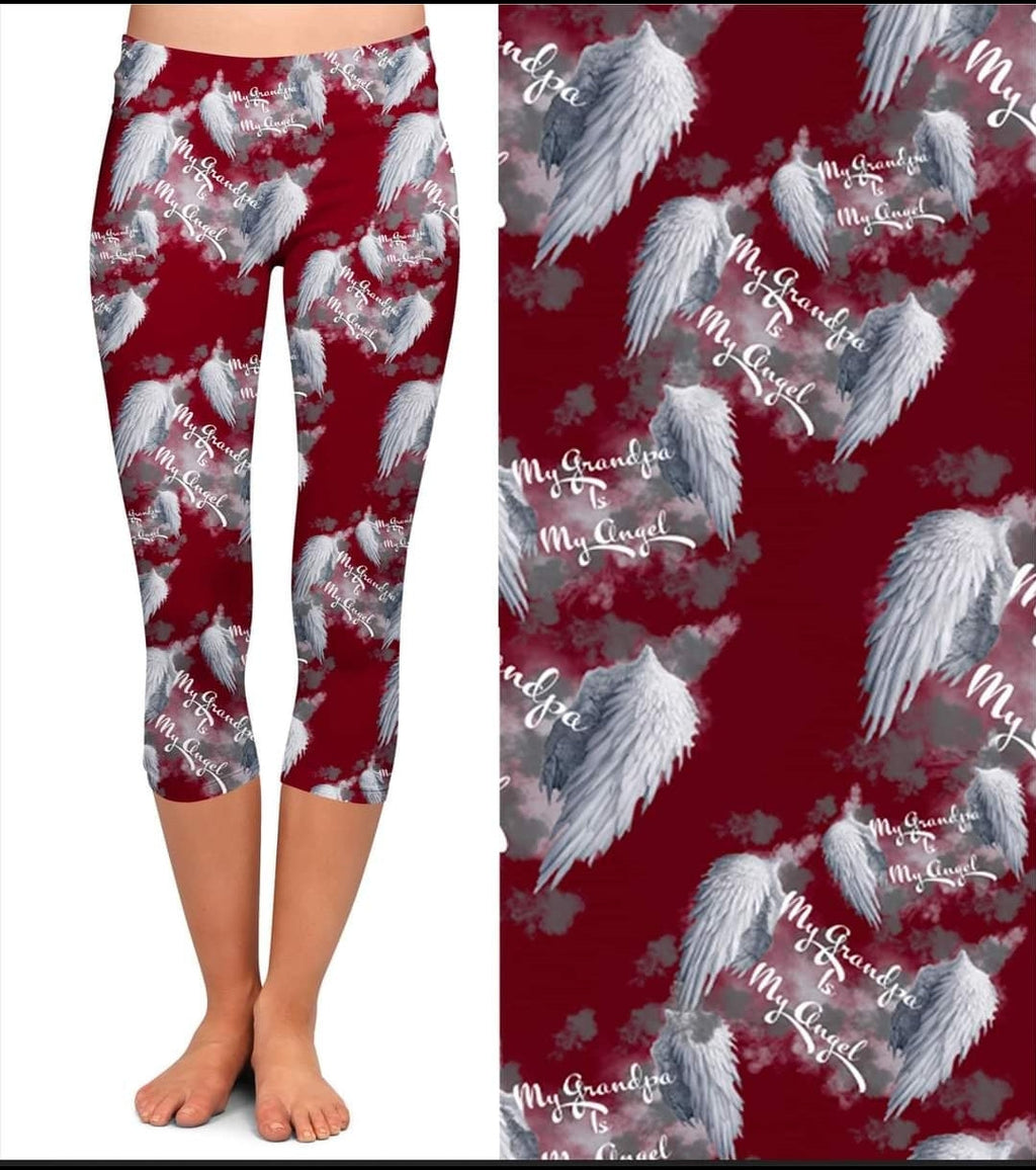 My Grandpa is My Angel leggings and joggers with pockets