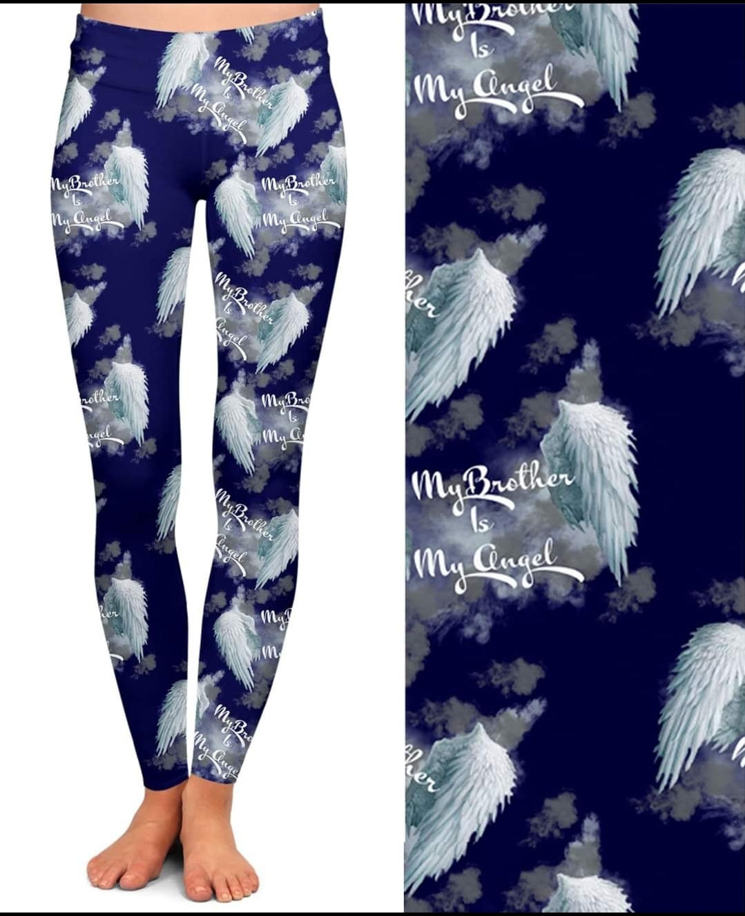 My Brother is My Angel leggings capris joggers and loungers