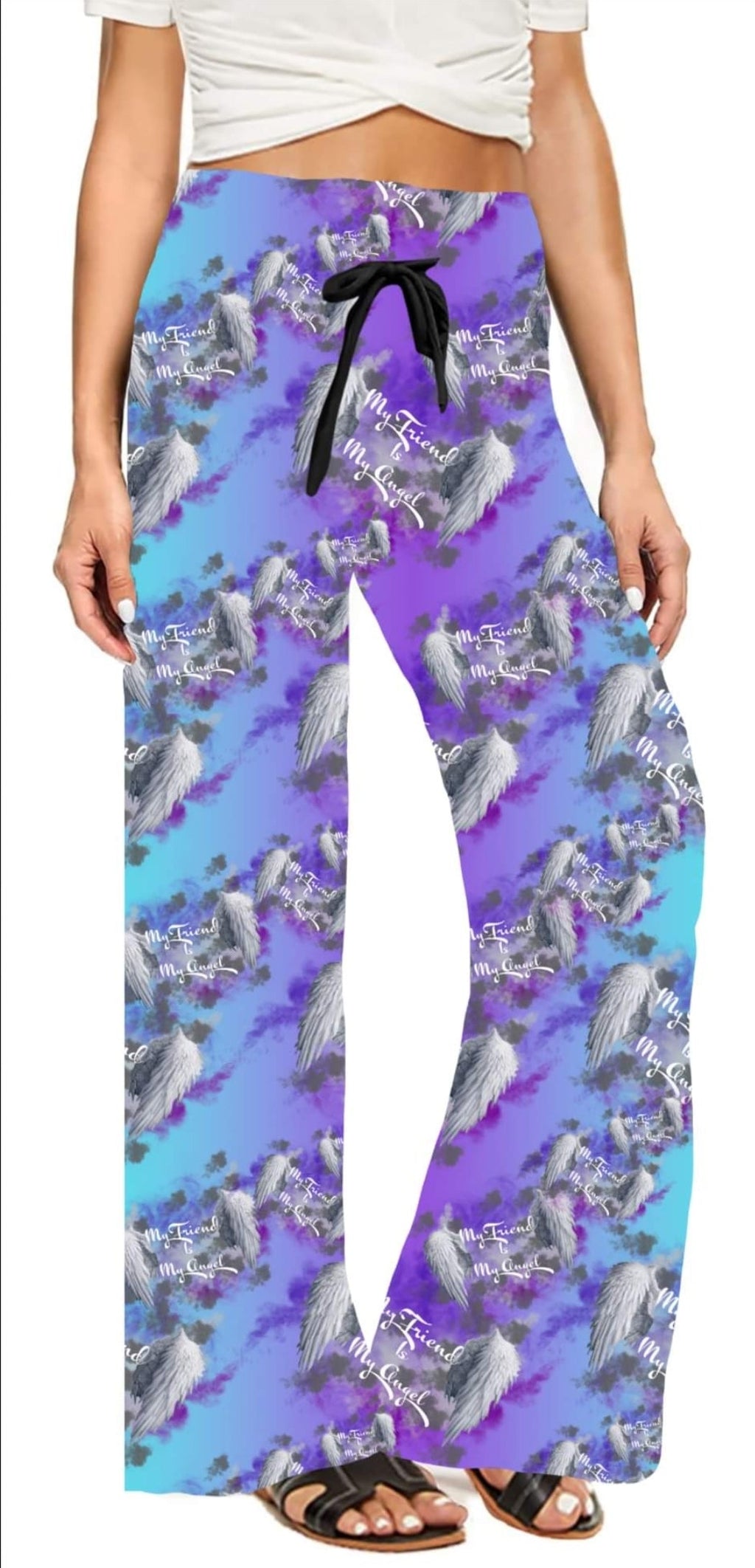 My Friend is My Angel leggings with pockets