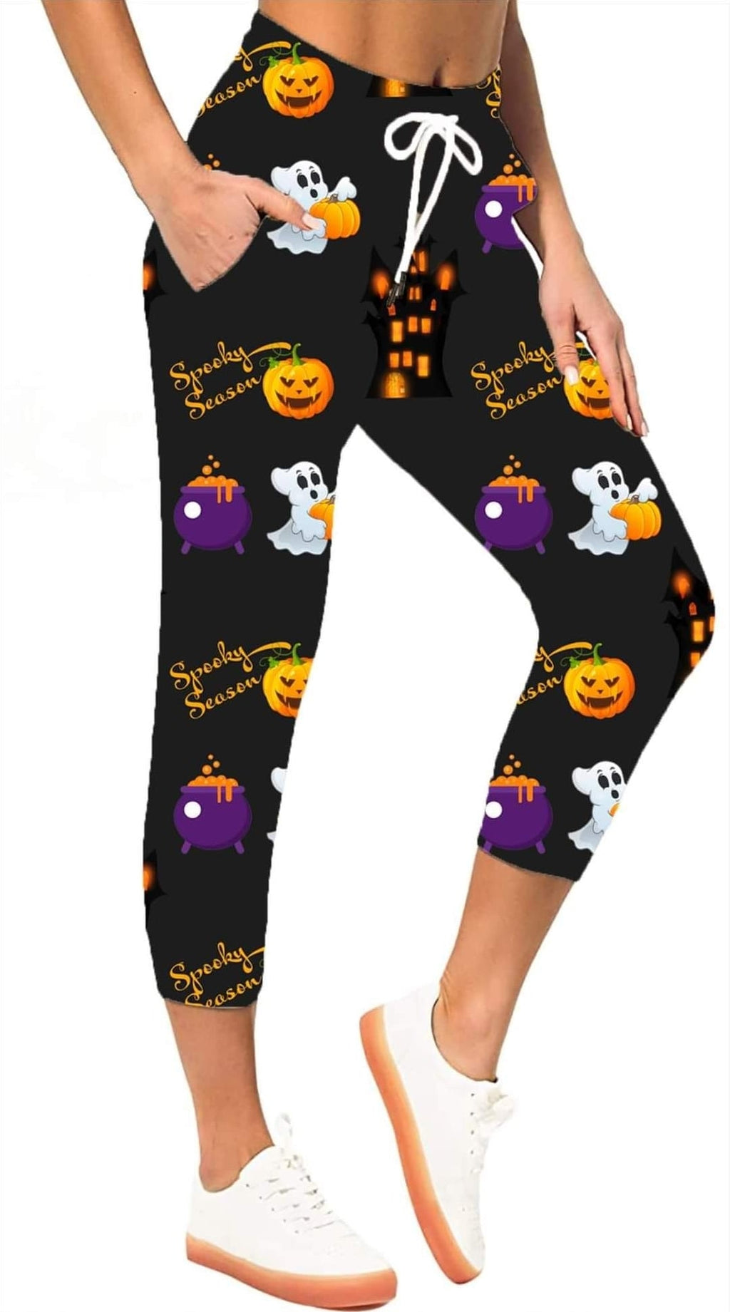 Spooky Season Leggings and Capris with pockets