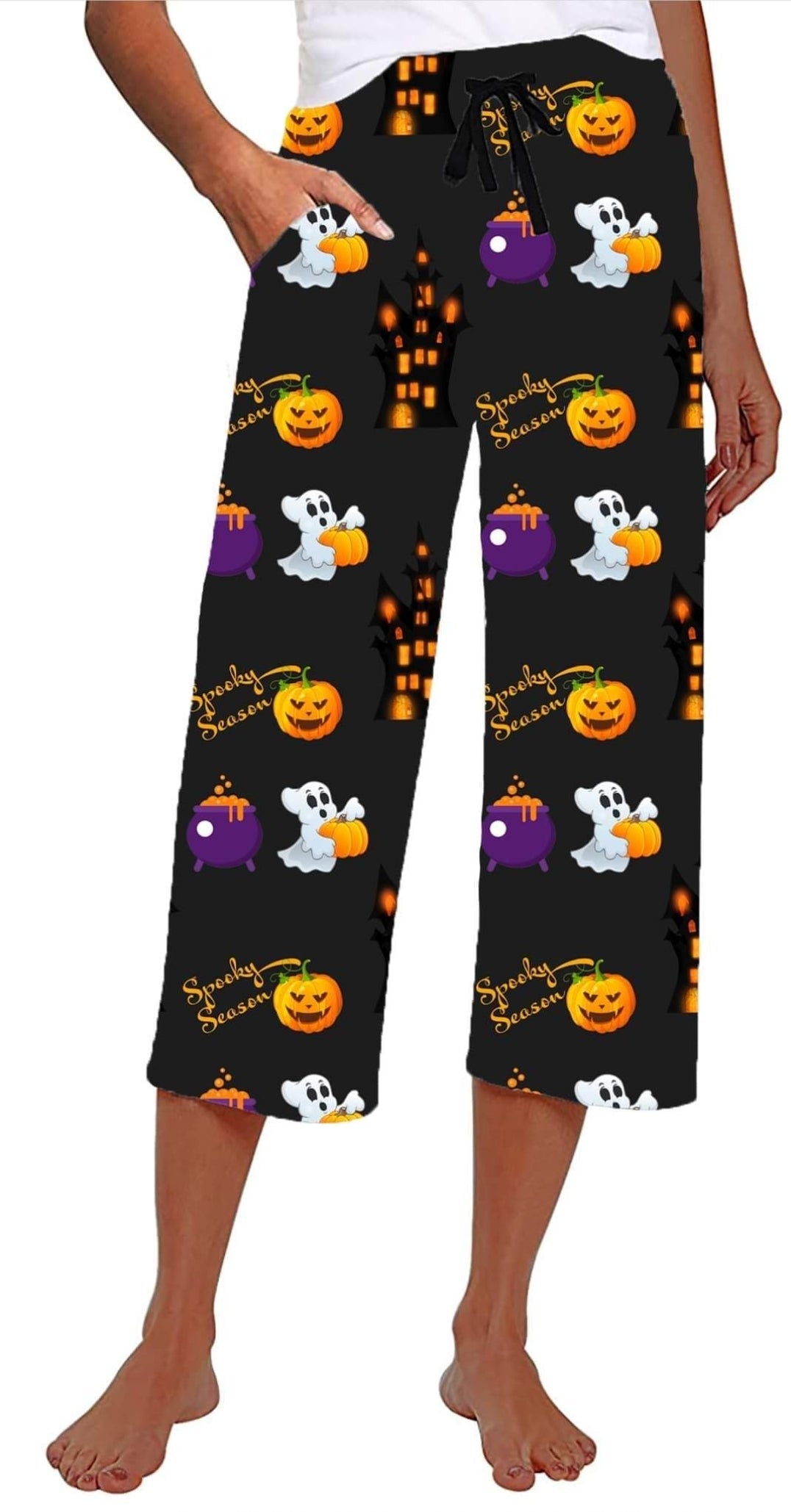Spooky Season Leggings and Capris with pockets