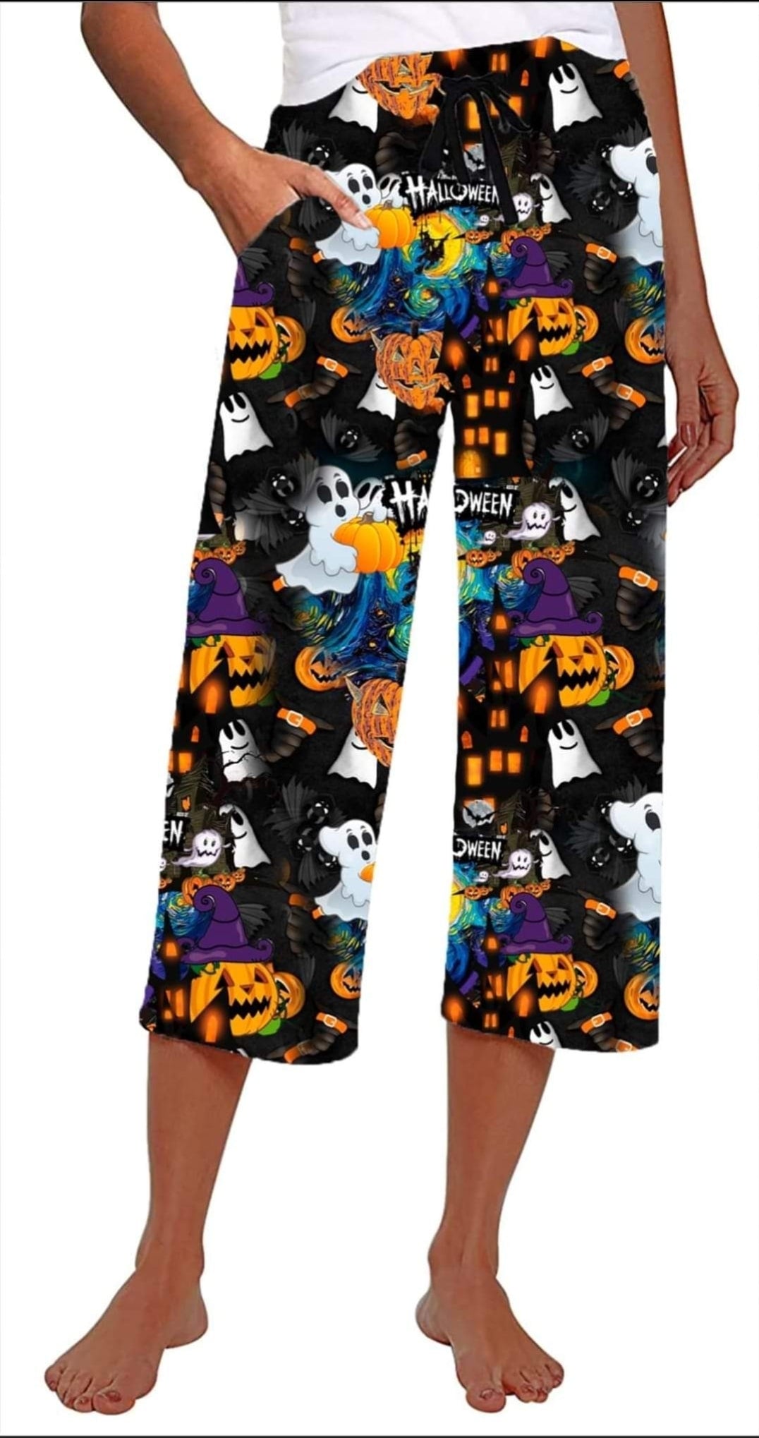 Spookyville Leggings and Capris with pockets