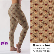 Load image into Gallery viewer, Reindeer Girl leggings
