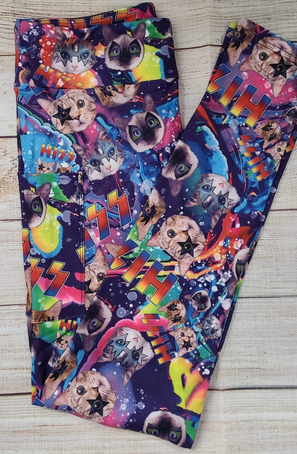 HISS CATS LEGGINGS AND JOGGERS WITH POCKETS