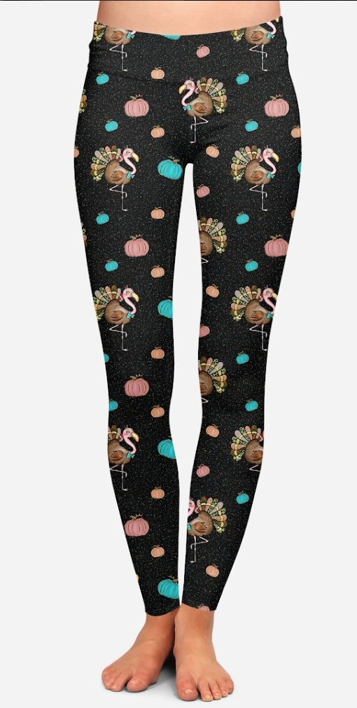 Confused Turkey (aka: Flurkey) Leggings, Loungers and Skorts with pockets