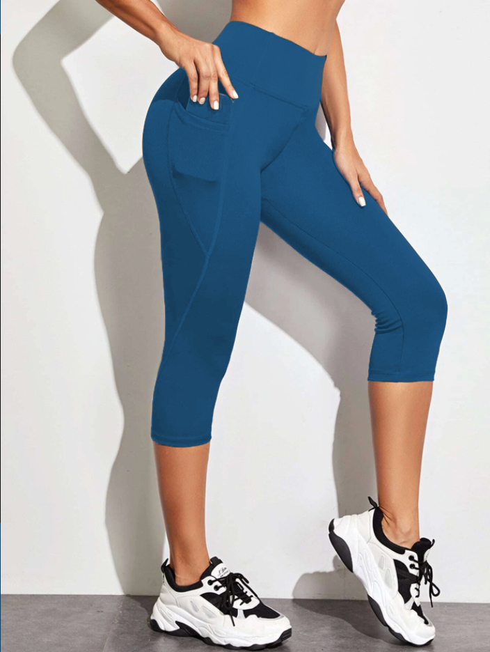 SPC RUN-TEAL- POCKET CAPRI- 2 OPTIONS capri