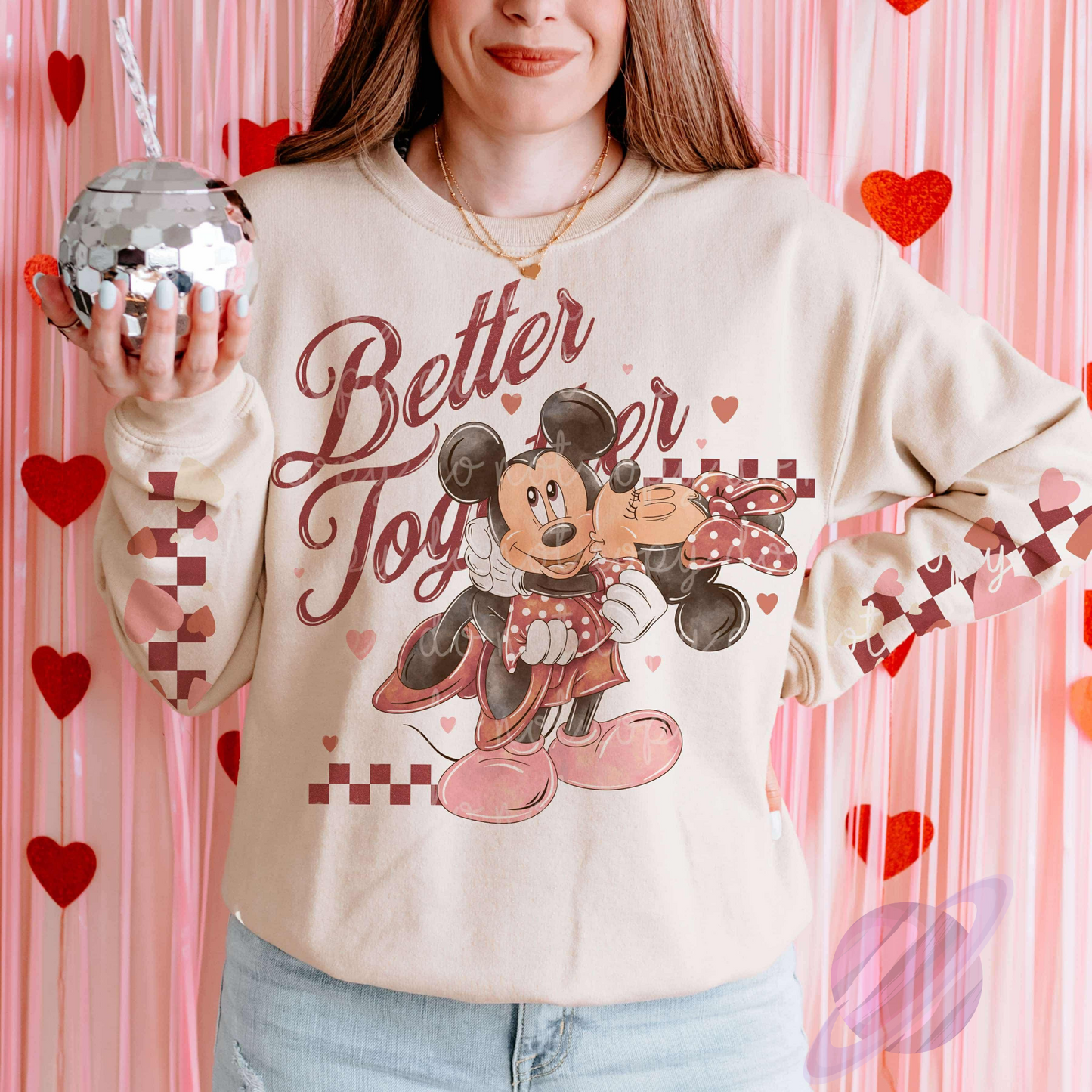 BETTER TOGETHER SWEATSHIRT W/ SLEEVE PRINT