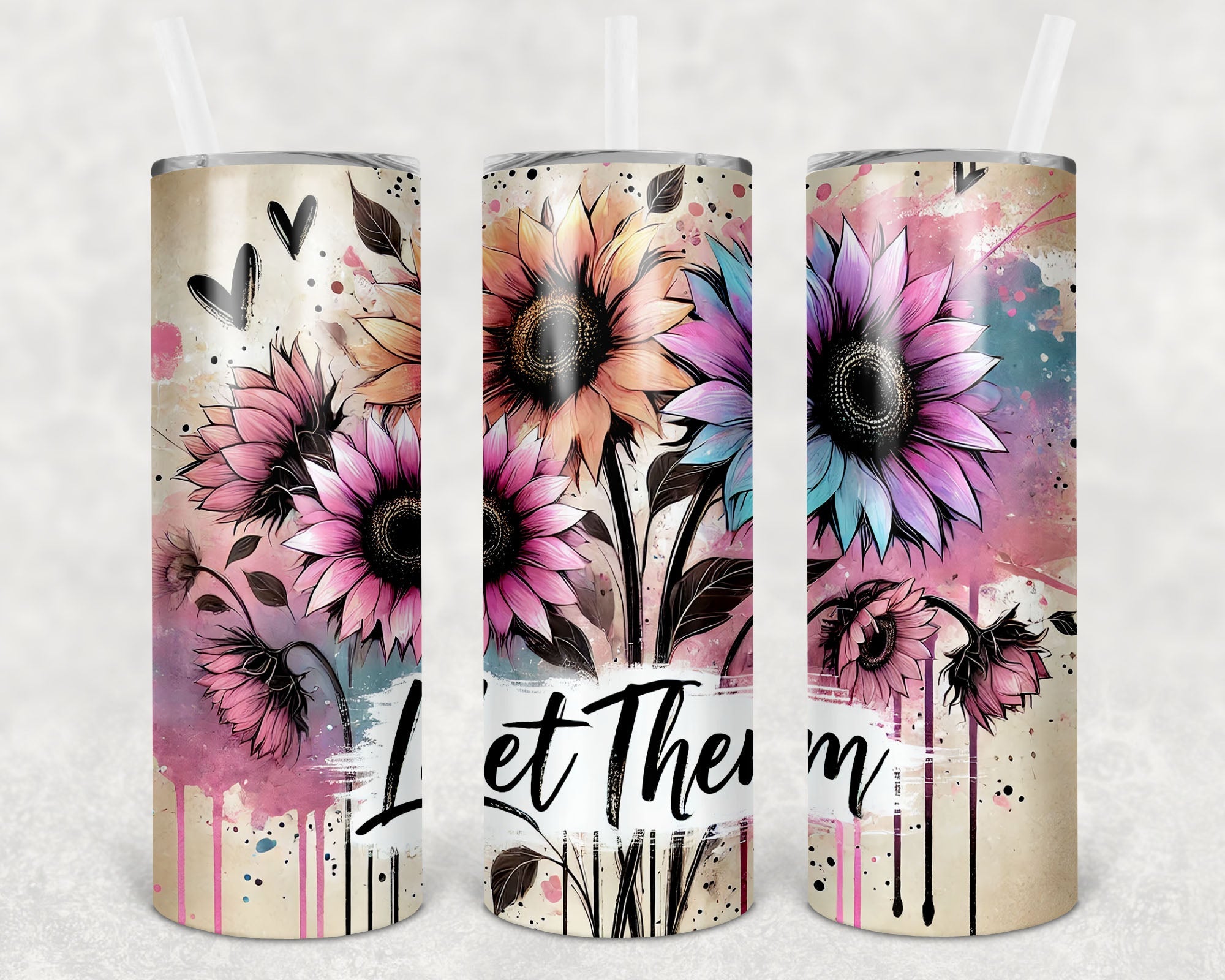 LET THEM 20 OZ SKINNY TUMBLER Tumbler
