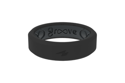 Zeus Midnight Black Thin Ring