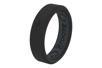 Zeus Midnight Black Thin Ring