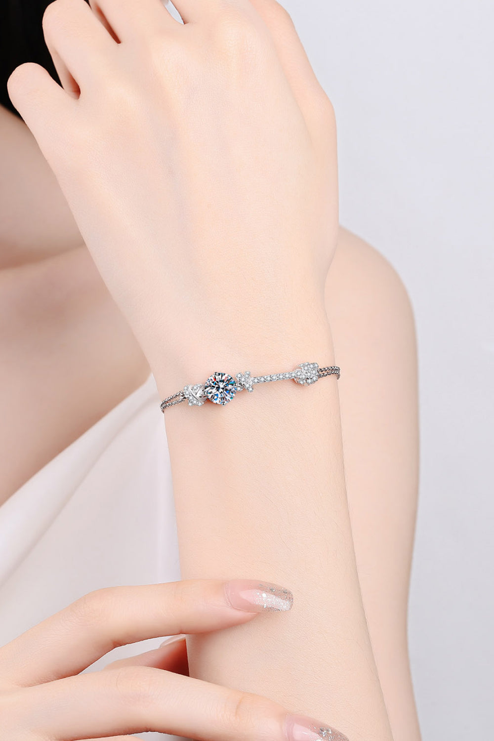 2 CARAT MOISSANITE .925 STERLING SILVER BRACELET bracelet