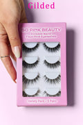 SO PINK BEAUTY Faux Mink Eyelashes Variety Pack 5 Pairs Jewelry