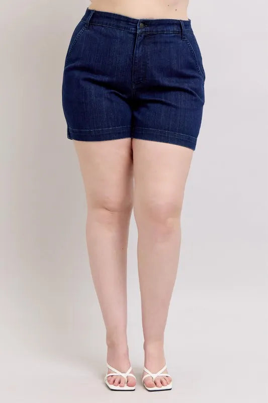 Judy Blue Plus Size High Waist Denim Shorts