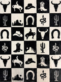 WESTERN CHECKERED PRINT KING SIZE BLANKET | SUPER SOFT PLUSH KING SIZE BLANKET Blanket