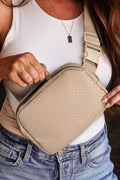 Parchment Leather Crossbody Bag
