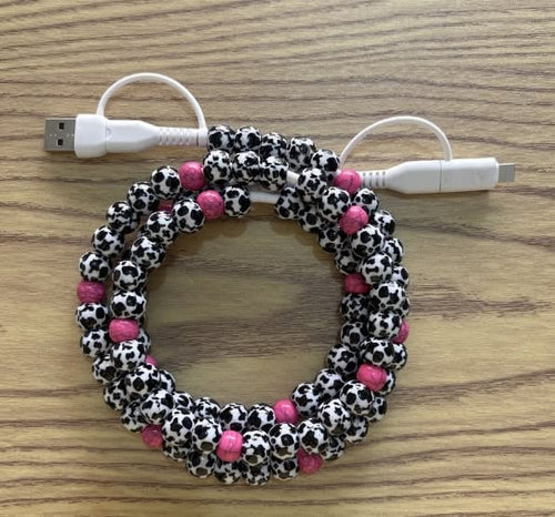 BEADED 4-IN-1 FAST CHARGING CABLE Car Charger