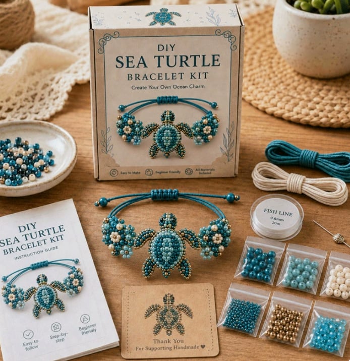 PREORDER ITEM (SEE DETAILS) - DIY SEA LIFE CRAFT BRACELET PROJECTS CRAFT