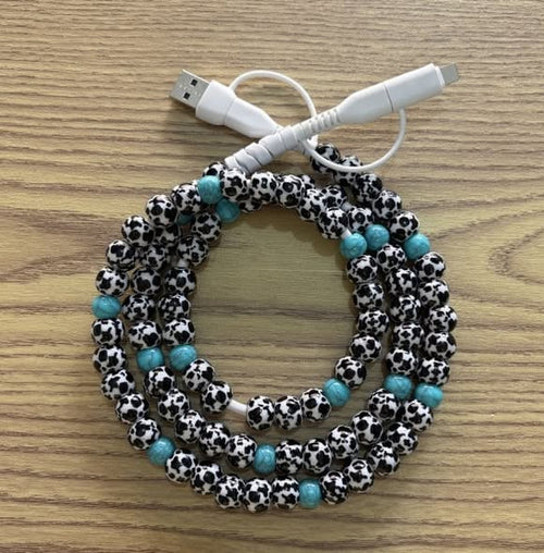 BEADED 4-IN-1 FAST CHARGING CABLE Car Charger