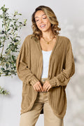 Basic Bae Full Size Ribbed Cocoon Cardigan Clothing