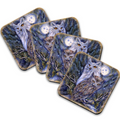 Night Watch Owls Wooden Cork Coasters Gift Set of 4 by J. Bergsma - Wildlife Decor - 8199465C-S4 Coasters