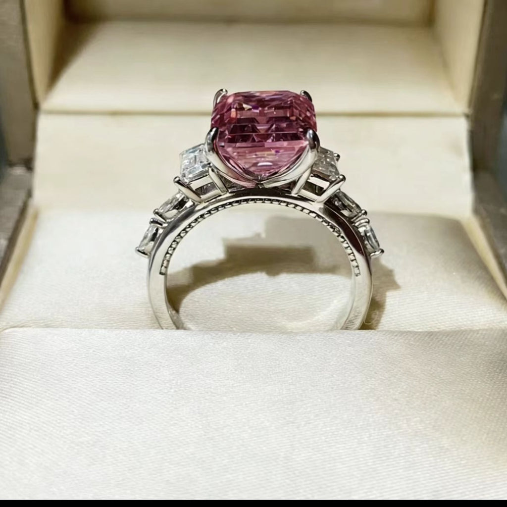 5 CARAT MOISSANITE .925 STERLING SILVER RING RINGS