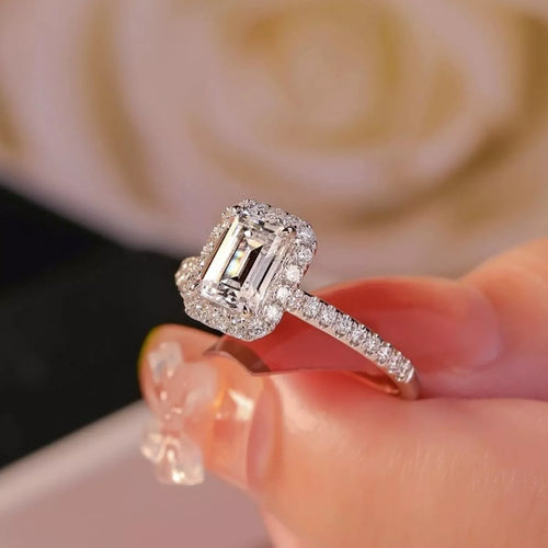 1 CARAT MOISSANITE .925 STERLING SILVER RING ring
