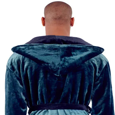 Men's Hooded Plush Robe