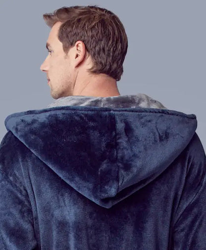 Men's Hooded Plush Robe