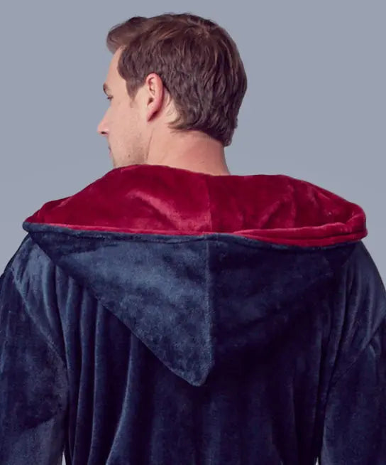 Men's Hooded Plush Robe