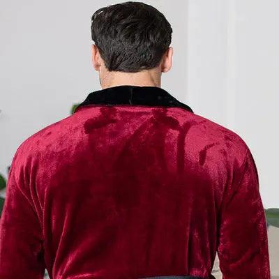 Men's Shawl Collar Fleece Robe