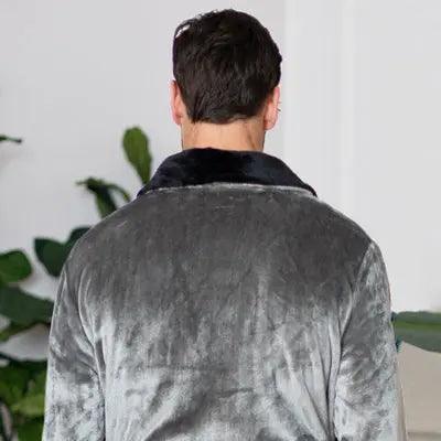 Men's Shawl Collar Fleece Robe