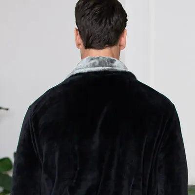 Men's Shawl Collar Fleece Robe