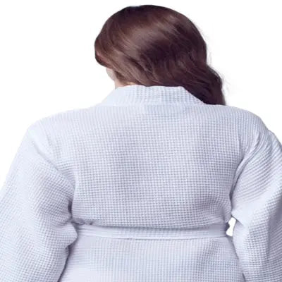 Women's Waffle Kimono Knee Length Robe