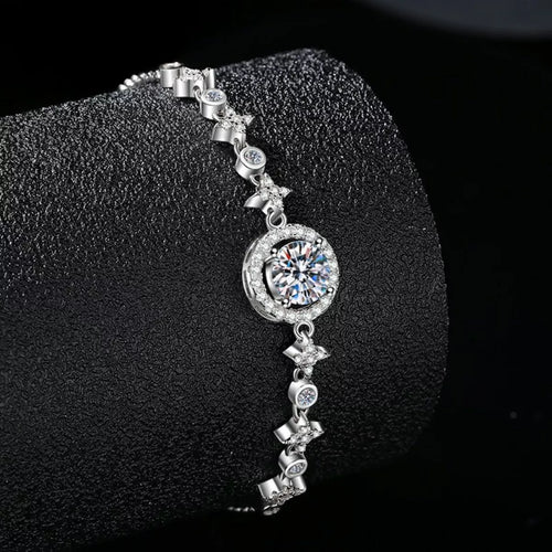 1 CARAT MOISSANITE .925 STERLING SILVER BRACELET bracelet